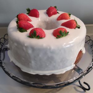 7up Strawberry Pound Cake with Heavy Glaze